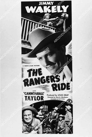 ad slick Jimmy Wakely Cannonball Taylor film The Rangers Ride 2729-31