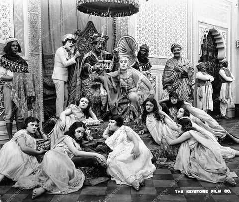 Gloria Swanson Bobby Vernon in drag silent short The Sultan's Wife 2730-10