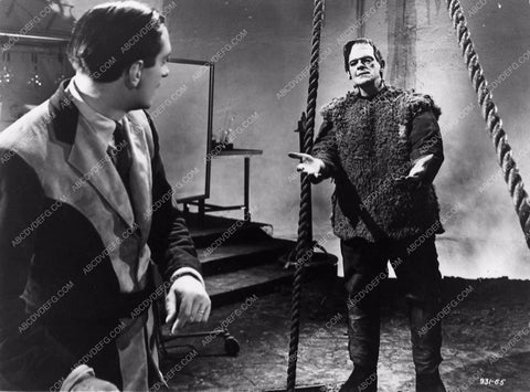 Basil Rathbone Boris Karloff horror film The Son of Frankenstein 2737-25