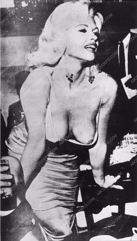 Jayne Mansfield wearing evening dress, partial topless portrait 2751-06