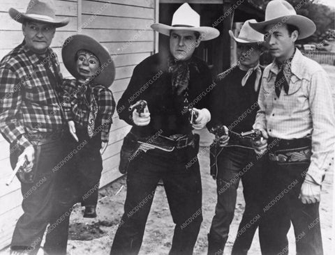 Max terhune and dummy Johnny Mack Brown Eddie Dean White Stallion 2752-23