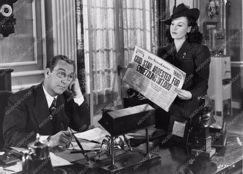 Sheila Ryan and newspaper from Pardon My Stripes 2752-30