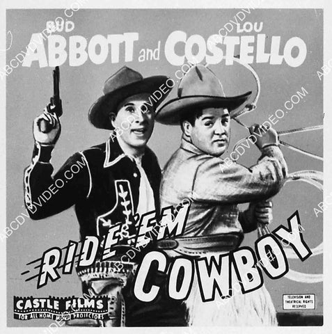 2769-037 ad slick Abbott & Costello film Ride Em Cowboy 2769-037