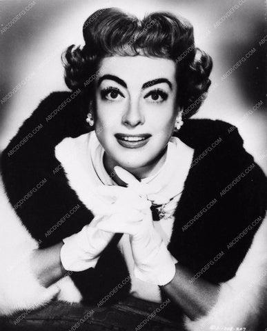 Joan Crawford portrait gloves and fur 2800-08