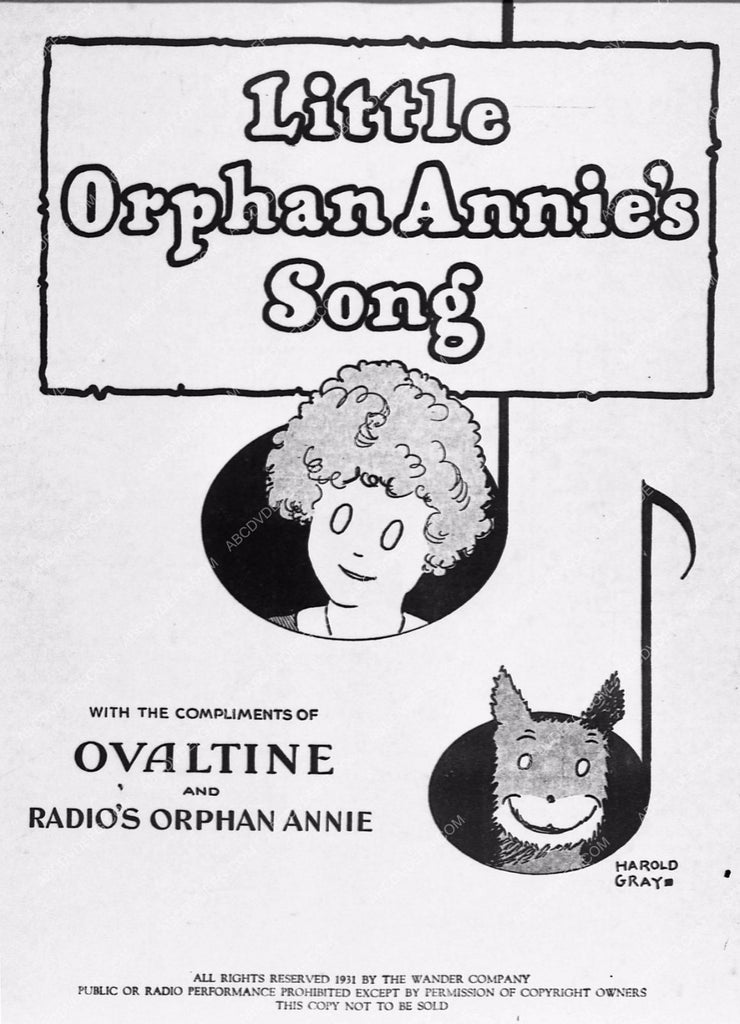 Ovaltine radio add for Little Orphan Annie 2813b-02 – ABCDVDVIDEO