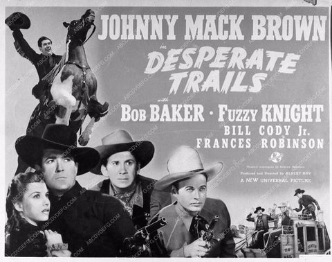 Bob Baker Johnny Mack Brown western film Desperate Trails 2818-21