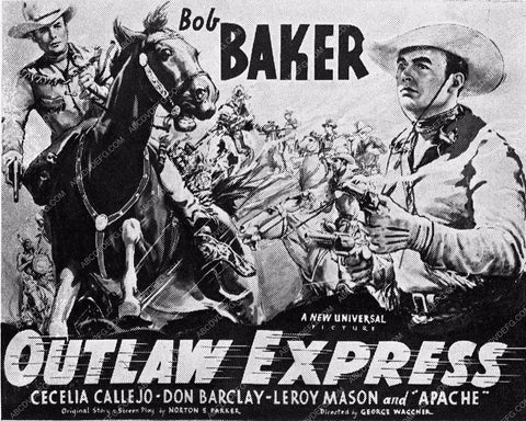 Bob Baker western film Outlaw Express 2818-33