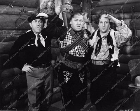 Three Stooges Moe Larry Curly short Yes We Have No Bonanza 2858-09