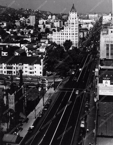 1950 Historic Hollywood Blvd looking east from Roosevelt Hotel 2877-25