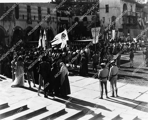 2883-014 MGM backlot and crowd scene film Romeo and Juliet 2883-014