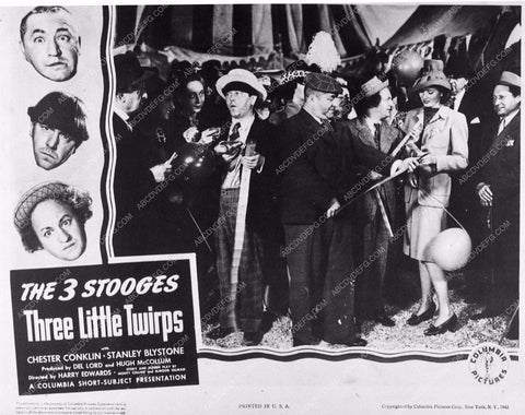 Three Stooges Moe Larry Curly comedy short 3 Little Twirps 2919-08