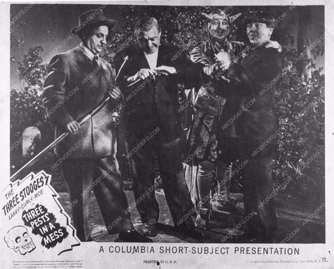 Three Stooges Moe Larry Curly comedy short 3 Pests in a Mess 2919-09