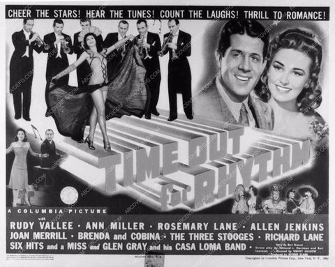 Three Stooges Moe Larry Curly comedy Time Out for Rhythm 2919-18