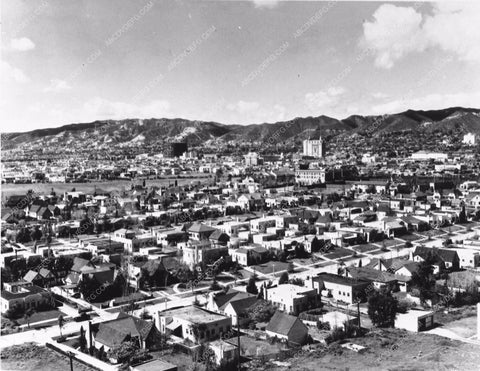 c 1930 historic Los Angeles Hollywood aerial view 2919-36