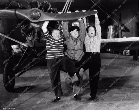 Three Stooges Moe Larry Curly comedy short Dizzy Pilots 2920-11