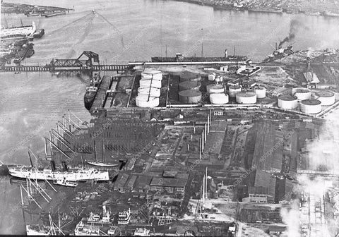 historic Los Angeles LA Harbor with ship 2925-23