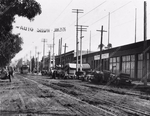 historic Los Angeles Broadway streetcar circa 1923 2925-27