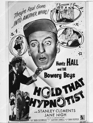 2929-035 ad slick Huntz Hall & the Bowery Boys film Hold That Hypnotist 2929-035