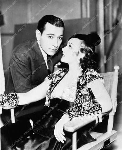 candid George Raft Frances Drake behind the scenes The trumpet Blows 2957-07