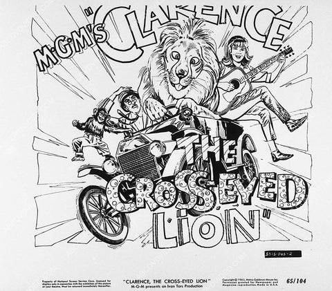 ad slick film Clarence the Cross Eyed Lion 3030-31