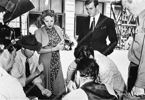 Betty Grable and some of the crew play cards between takes 3031-36