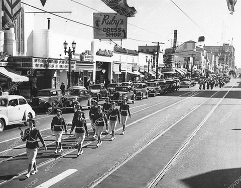 historic Los Angeles Hollywood Blvd in MGM short subject The Flag Speaks 3063-19