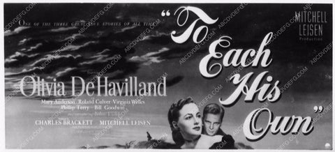 ad slick Olivia De Havilland To Each His Own 3064-01