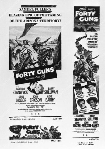 ad slick Barbara Stanwyck film Forty Guns 3077-01