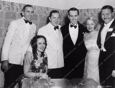 candid Joe Penner Harold Lloyd Mildred Davis Jack Oakie out dining 3078-03