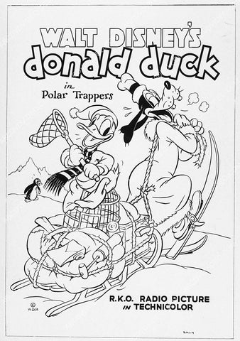 ad slick animated characters Donald Duck Goofy cartoon Polar Trappers 3144-21