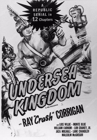 ad slick Ray Crash Corrigan serial film Undersea Kingdom 3164-01