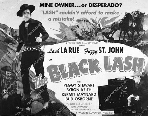 ad slick Lash La Rue Fuzzy St John film The Black Lash 3166-03