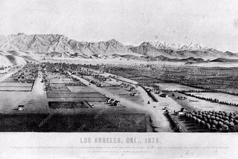 1873 historic Los Angeles Hollywood orange groves and farms 3201-36