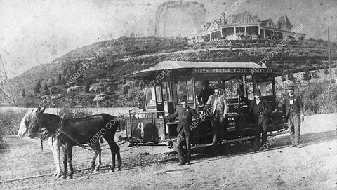 historic Los Angeles Hollywood 1889 Lincoln Park Ave early street car 3202-11