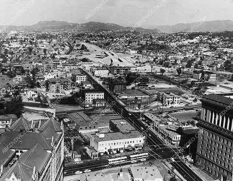 historic Los Angeles Hollywood 1949 freeway beeing built I think 3202-23