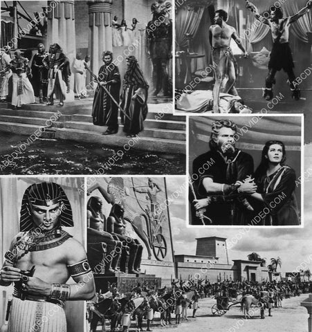 Yul Brynner Charlton Heston and cast film The Ten Commandments 3262-28