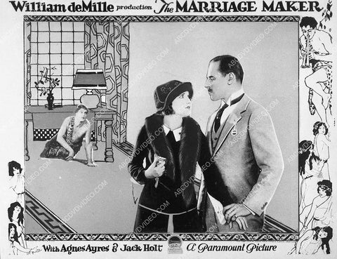 Agnes Ayres Jack Holt silent film The Marriage Maker 3308-11