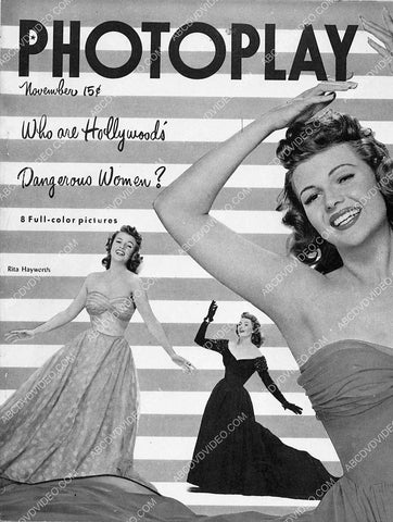 Rita Hayworth Photoplay magazine cover 3308-32