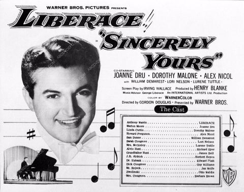 Liberace add slick film Sincerely Yours 3349-02