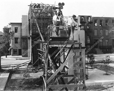 historic Los Angeles Hollywood MGM Studios backlot w sets camera unknown silent film 3364-16