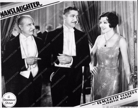 Claudette Colbert film Manslaughter 3369-26