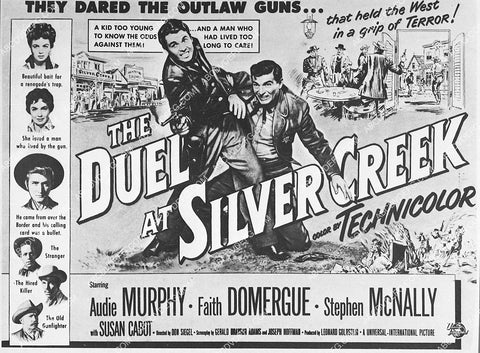 ad slick Audie Murphy film The Duel at Silver Creek 3381-01