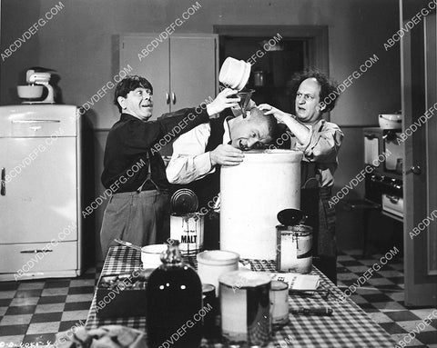 3 Stooges Moe Larry Curly making something delicious in the kitchen 3381-21
