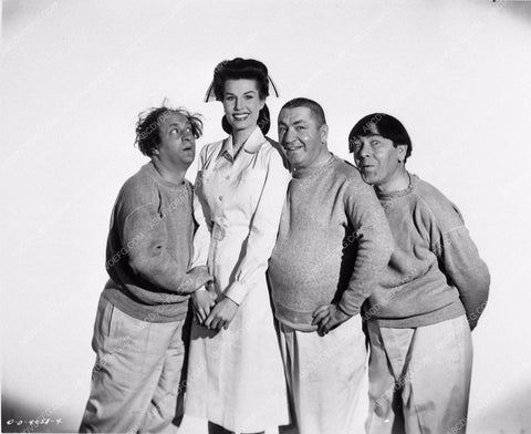 Three Stooges Moe Larry Curly Jean Willes short Monkey Businessmen 3389-03