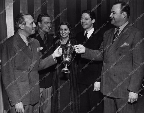 Jack Benny Phil Harris Kenny Baker Don Wilson candid trophy cup 3402-09