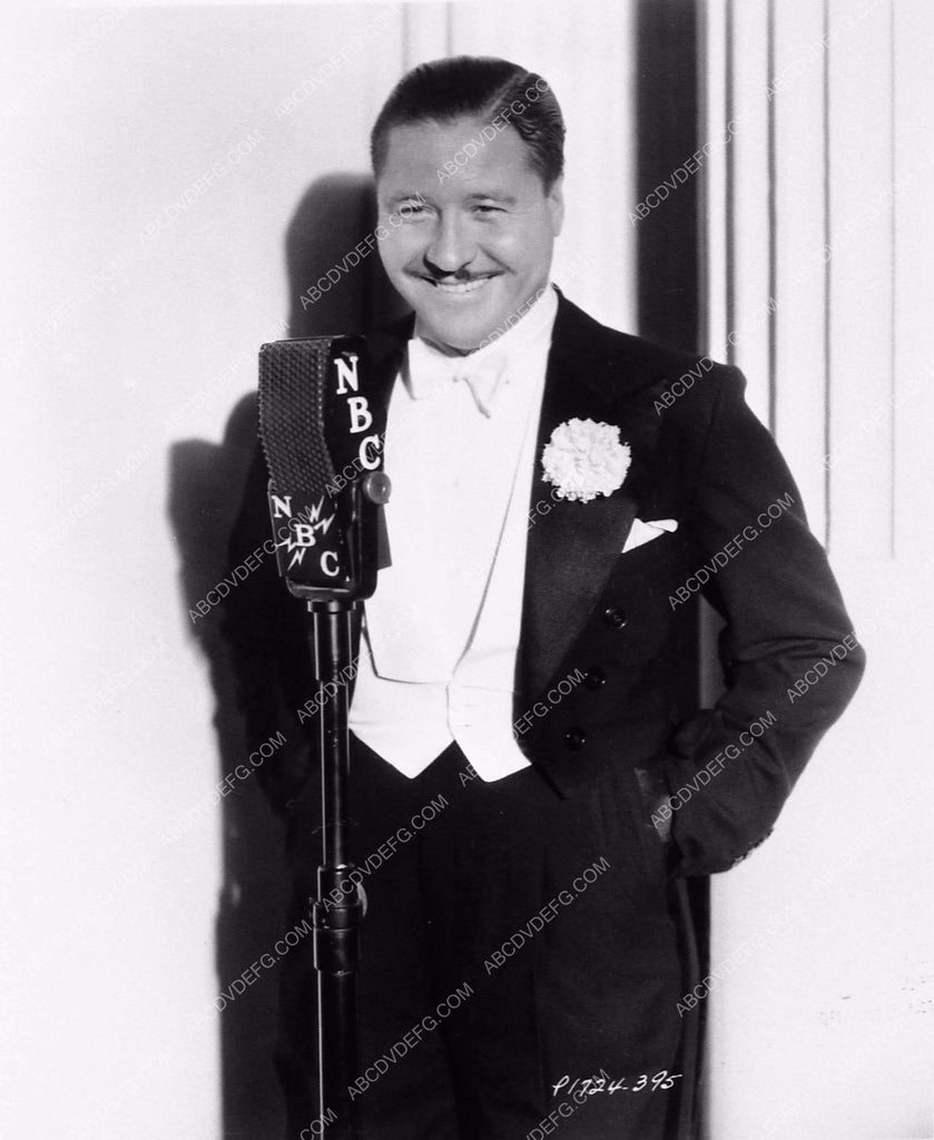 Jack Oakie NBC microphone portrait 3445-21 – ABCDVDVIDEO