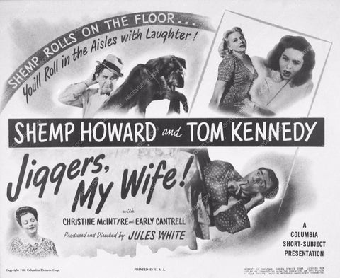ad slick Shemp Howard Tom Kennedy Jiggers My Wife 3451-27