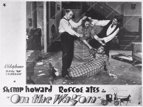 ad slick Shemp Howard Roscoe Ates On The Wagon 3451-29