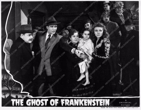 ad slick cast The Ghost of Frankenstein 3492-23