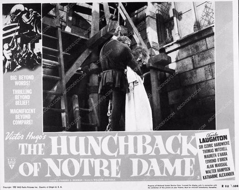 ad slick Charles Laughton The Hunchback of Notre Dame 3492-26